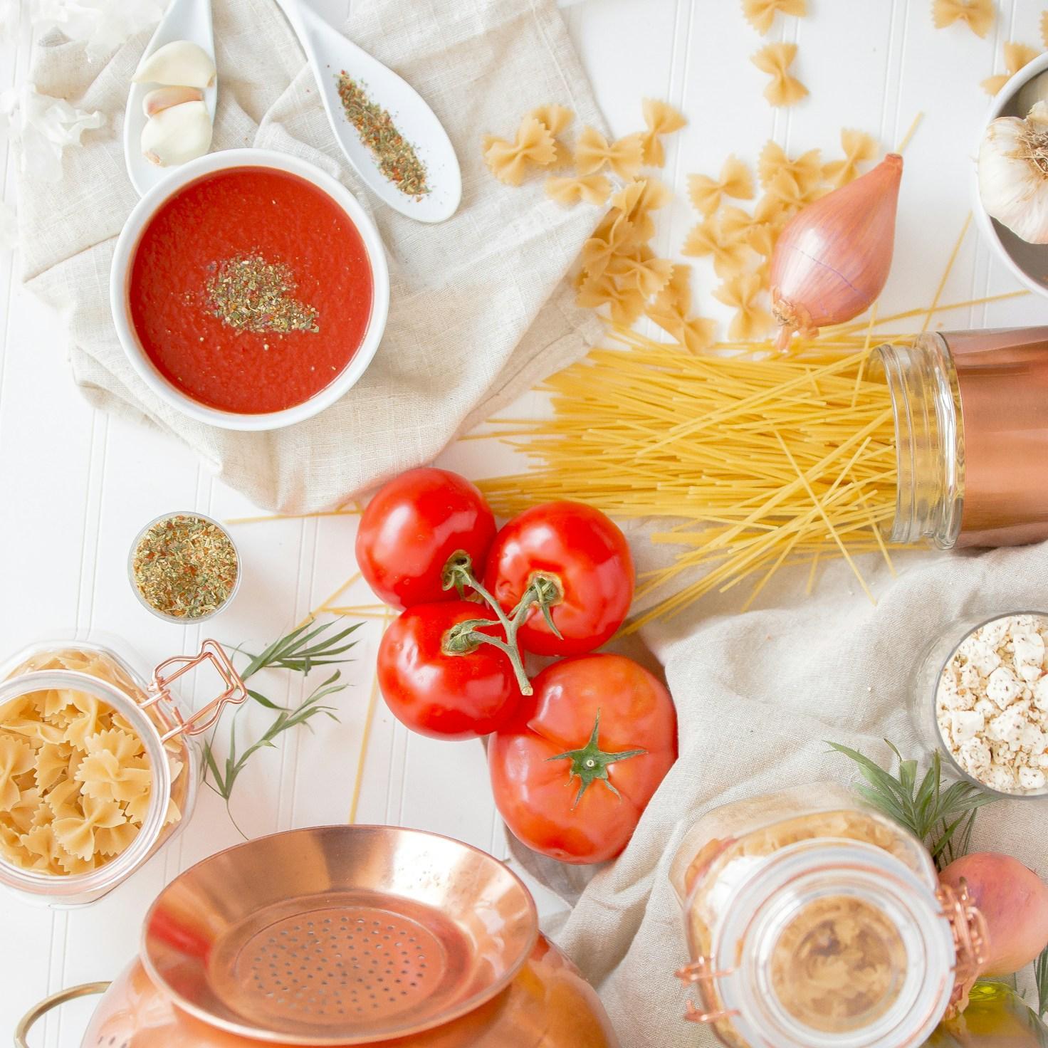 Quick weeknight dinner prepared in a home kitchen