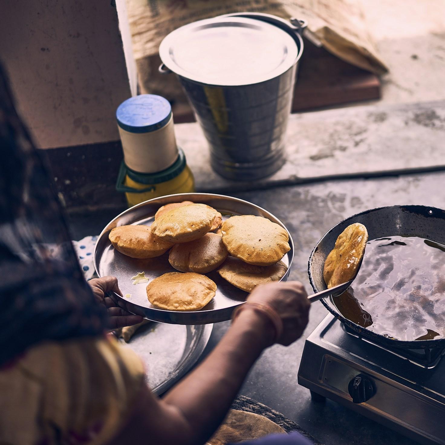 Seasonal meal prepared in a home kitchen